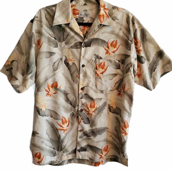 BILL BLASS HAWAIIAN SHIRT S - Picture 1 of 10